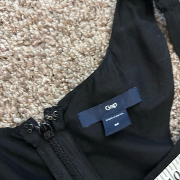 Gap Silk Blend Draped Hem High Low Dress M Smocked Whimsigoth Lagenlook Y2K - Picture 10 of 12